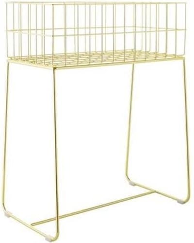 Bloomingville Trendy Mand Johanna Goud 75x50x29 cm Plantenstandaard