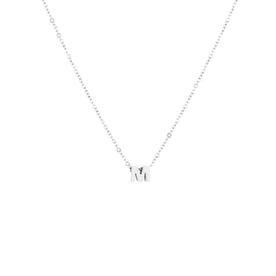 Letter-Ketting-M-Zilver