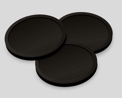 Blanco Consumptiemunten 29mm / Betaalmunten (per 250 stuks) - ZWART
