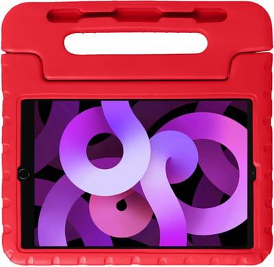 Hoesje - Geschikt voor Apple iPad Air 6 (2024) - 13 inch - 6e Generatie - M2 - Kinderhoes Shockproof Bumper - Kidsproof Case - Tablet Hoes - Kinder Hoes Cover - Rood