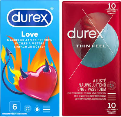 Durex - Condooms Love 6st - Thin Feel Close Fit 10st