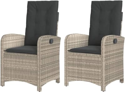 Verstelbare Tuinstoel - Loungestoel Outdoor - Ontspannen in de tuin - Wasbare kussenhoezen - 57 x 93 x 585 cm
