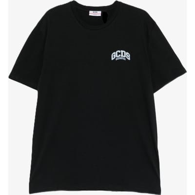T-shirt logo lounge man zwart