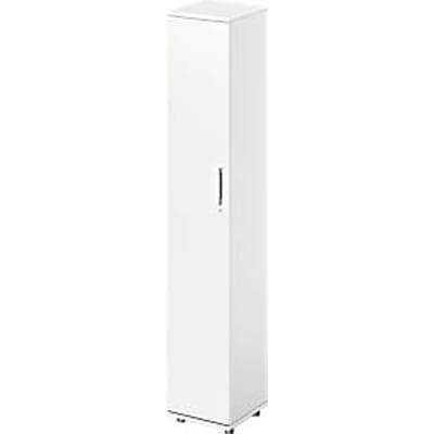 Schäfer Shop  Genius Vleugeldeurkast TETRIS WOOD, 6 ordnerhoogten, B 400 x D 421 x H 2270 mm, hoogte incl. glijders, deur links, wit