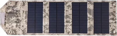 KZQ 10W Zonnepaneel Opvouwbaar Draagbaar USB Zonnepaneel met ETFE 5V voor Camping Hiking Backpacking Camouflage zonnepanelen met stekker
