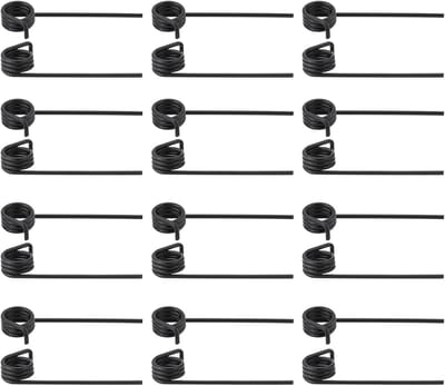 12 Pairs Sterke Spiraal Veer Drum - Links Rechts - Compatibel met AL-KO 38 E 38P 32 VLE 38 VLB 38 VLE - 56x11mm Veer Rollen