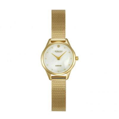 Obaku Horloge V297SXGWMG Smykke Petite Gold