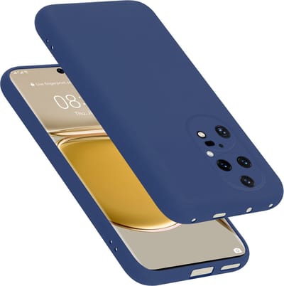 Cadorabo Hoesje geschikt voor Huawei P50 PRO in LIQUID BLAUW - Beschermhoes gemaakt van flexibel TPU silicone Case Cover