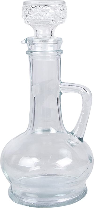 Clayre & Eef Decoratie Fles 225 ml Transparant Glas