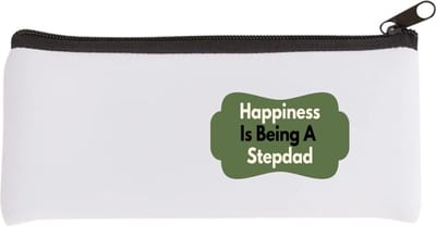Akyol - happiness is being a stepdad Etui - Papa - de liefste stiefvader - vader cadeautjes - vaderdag - verjaardag - geschenk - kado - 20 bij 9 cm