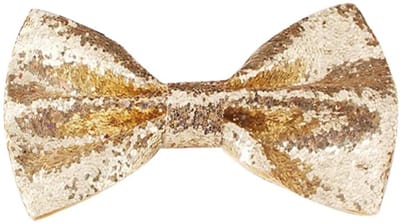 Sorprese Strik - Champagne Glitter - Voorgestrikt - Vlinderstrik - Vlinderdas - Volwasennen