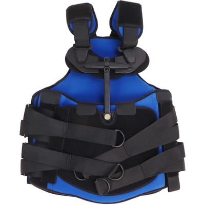 Zwarte Thoracolumbale Fixatiebrace Veilige Comfortabele Eenvoudige Bediening Rugsteun Brace Beugel black