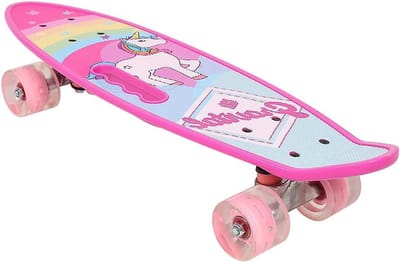 Compleet Skateboard - Cruiser skateboard - Stunts oefenen - 7-laags esdoorn deck - 79.5 x 20 cm - Eenhoorn