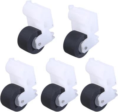 Rolwiel Set - Cassette Wielen - Reparatie Cassettespelers - Vervangt Versleten Onderdelen - 5 Stuks - Zwart