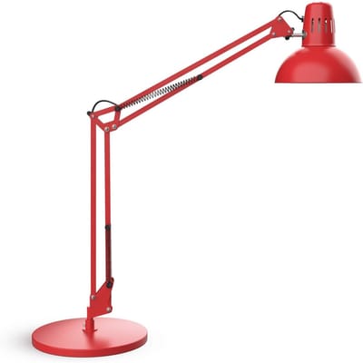 MAULstudy Bureaulamp - Metaal - Rood - E27 Fitting - Tafellamp