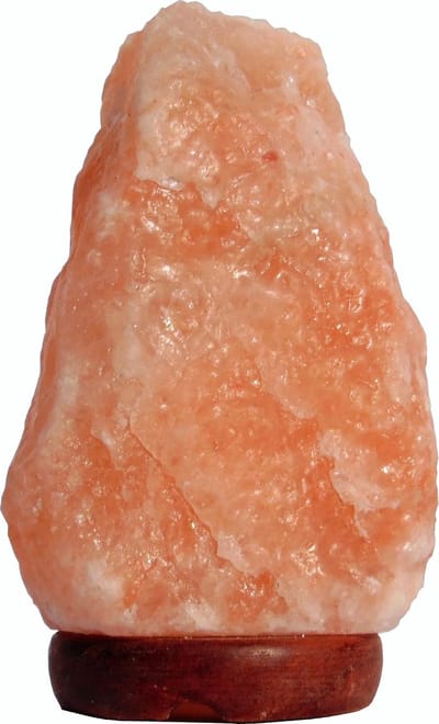 Zoutlamp Natural Klein 1,4kg - 2kg | Inclusief Snoer met Schakelaar + Gloeilampje 15W