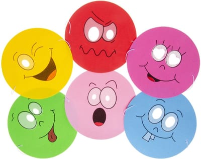 Duckiez Masker Kids In Foam Emoties - 1 stuk