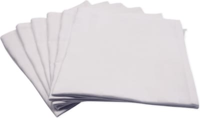 Damasten Servetten – Set van 4 – 40x40 cm - Wit – Franse Lelie – Hotelkwaliteit