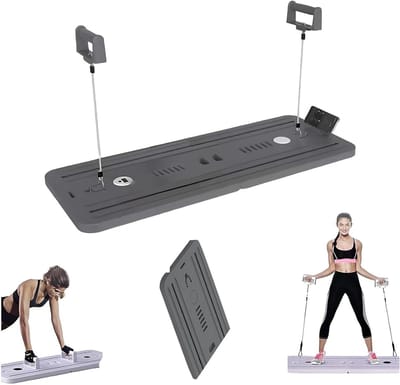 Pilates Reformer Set - Thuis Fitness - Lichaamsvorming - Inclusief Weerstandsbanden - 106 cm - A