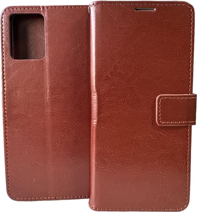 Portemonnee Book Case Hoesje Geschikt voor: Nokia G22 - Bruin