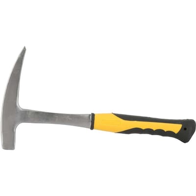 Geologische Onderzoek Baksteen Platbek Hamer met Dubbele Kop(L) yellow