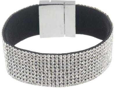 Behave - Armband - Transparante crystal Strass Steentjes
