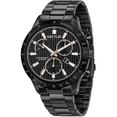 Montre homme Sector 270 Chronographe Acier Inoxydable Cadran Noir Quartz R3273778001 noir