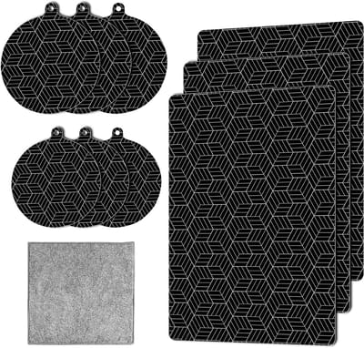Beschermmat voor Inductiekookplaat - 9 Stuks Antislip Warmtebestendige Silicone Vilt met 1 Handdoek - Ideaal voor Inductiekookplaten en Kookoppervlakken
