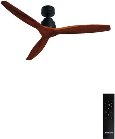 CREATE - Stille plafondventilator van 40 W met technische ABS-bladen, verkrijgbaar in verschillende maten - M - Geen licht - Afstandsbediening - WIND STYLANCE