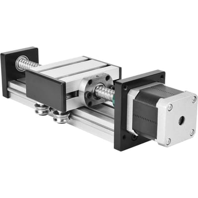 Rail de guidage linéaire à vis à billes à arbre unique, course de 300 mm, table coulissante CNC avec moteur 42 (1610)