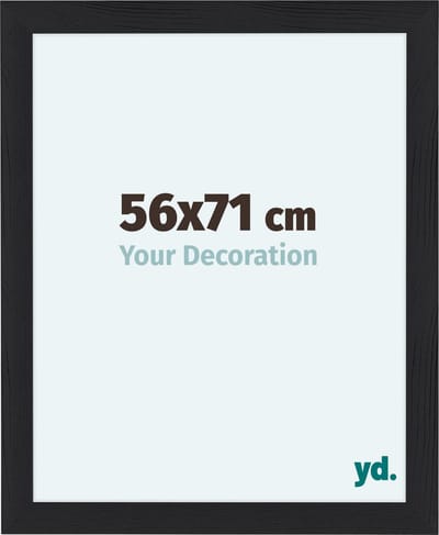 Your Decoration - Fotolijst 56x71 cm - MDF - Zwart Houtnerf - Como