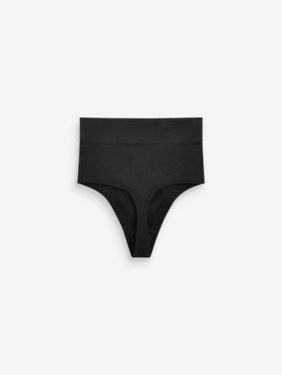 Next - Dames - Vormgevende naadloze slip voor gladdere dijen met stevige buikcorrectie - Zwart