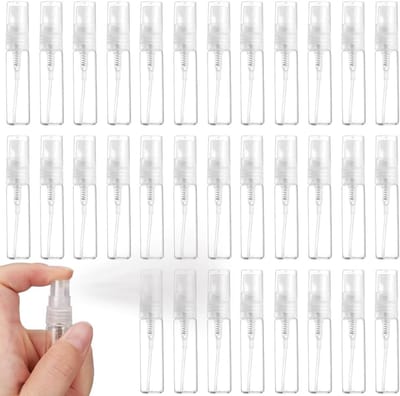 Pack van 100 herbruikbare 3 ml parfumatomizers - Mini sprayflessen voor geur, make-up en vloeistoffen