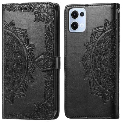 imoshion Hoesje - Geschikt voor Oppo Reno 13 - Mandala Bookcase - Zwart