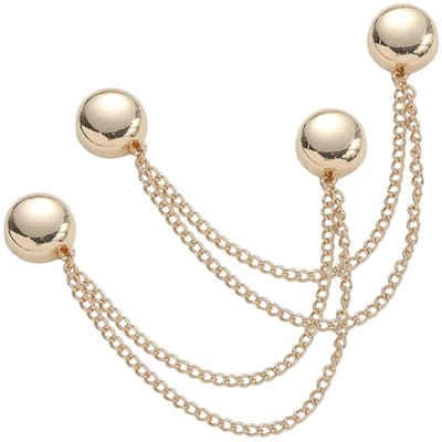 Fako Bijoux® - 2x Magnetische Kledingklemmen - Hoofddoek Magneet - Sjaal - Hijab - Abaya - 12mm - 2 Stuks - Goud