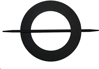 Decoratieve gordijnhouder met staaf - voor het decoreren en openhouden van gordijnen - Ø 14,5 cm - zwart metaal