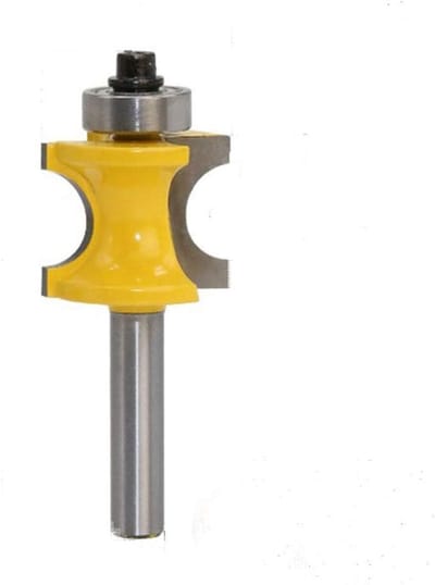Ronde Frees met 8mm Schacht voor Houtbewerking - 5 Maten Semicirkelvormige Freesgereedschappen voor Precisie Bewerking