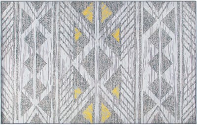 KARGI - Laagpolig vloerkleed - Lichtgrijs - 160 x 230 cm - Polyester
