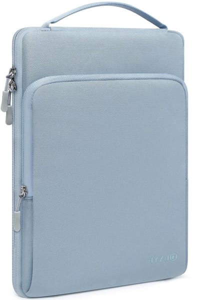 Dailygoods - HYZUO 13 Inch Laptophoes Laptoptas voor MacBook Air 13 M5 M4 M3 M2 M1 A3449 2026-2018, 13" MacBook Neo 2026 A3404, MacBook Pro 13 M2 M1 2026-2016, iPad Pro/Air 13, Surface Pro, XPS 13, Lichtblauw