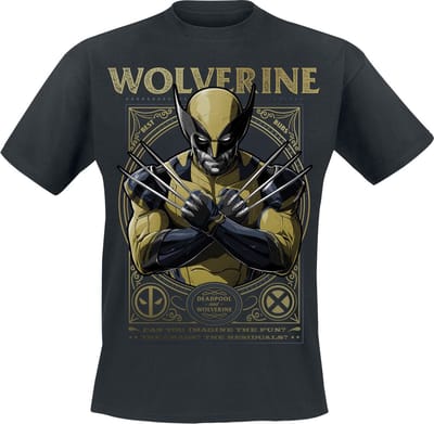 Deadpool 3 - Wolverine Heren T-shirt - zwart - S