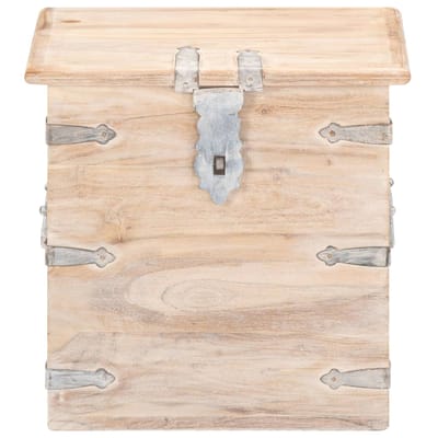 vidaXL - Opbergkist - 40x40x40 - cm - massief - acaciahout