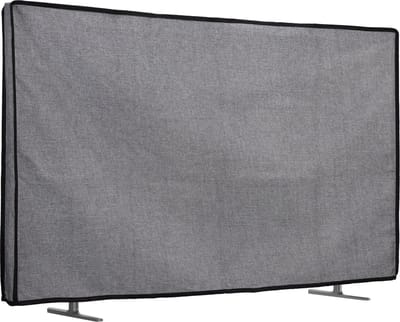 kwmobile linnen beschermhoes voor smart tv geschikt voor 49-50" TV hoes - Opvouwbare tv hoes - Televisie cover in donkergrijs