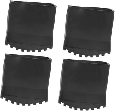 Ladder Voetbeschermers - Ladder Pads - Vloeren Beschermen - Antislip Rubber - 6.3 cm Dikte - Zwart