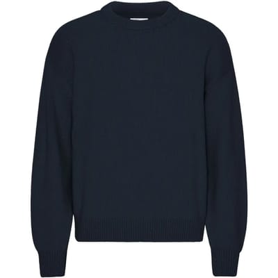 Trui met oversized ronde hals Colorful Standard Navy Blue