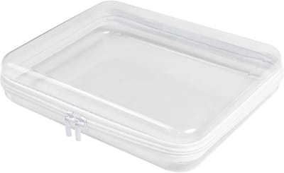 Opbergzak voor speelgoed 25 x 20 x 5.3 cm - transparant PVC - duurzaam en stevig - ideaal voor blokken en puzzels - ShopVlot