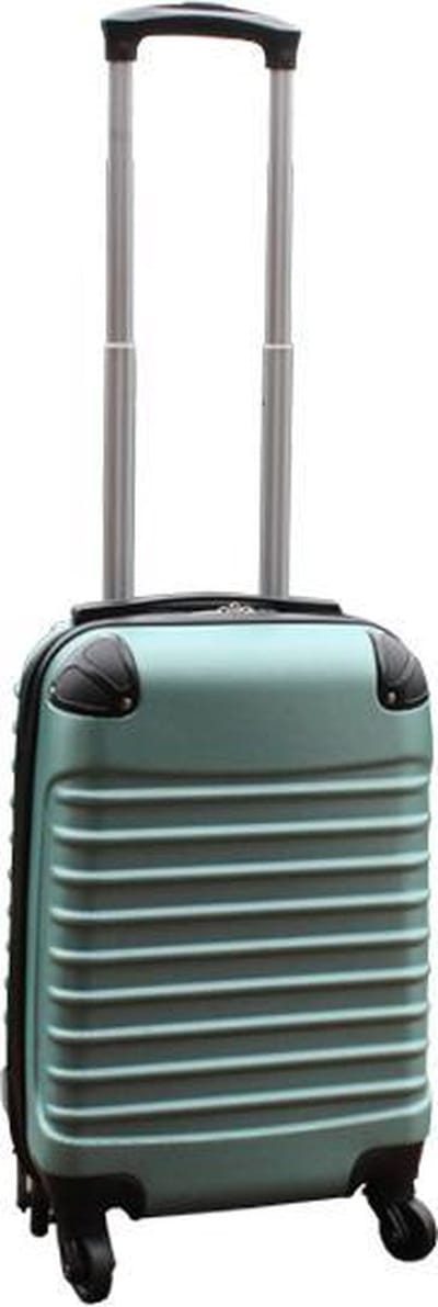 Reiskoffer handbagage koffer met wielen 27 liter - lichtgewicht - cijferslot - groen