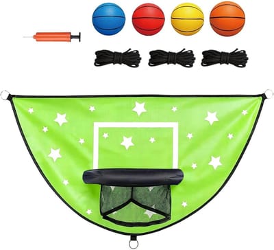Trampoline Basketbalring - Trampoline Basketbal Set - Buiten Spelen - Gebalanceerd Dunk Design - 28 x 25 x 5 cm