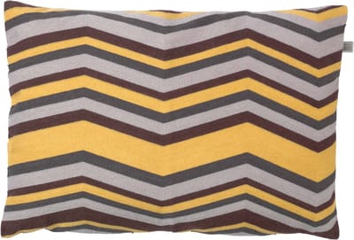 Dutch Decor FIEN - Kussenhoes 40x60 cm - zand - geel - bruin - grijs - retro - streepjes - met rits