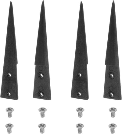 Keramische Pincetpunten - Rechte Bits - Precisiewerk - Hittebestendig & Niet-geleidend - 2 Paar - Zwart