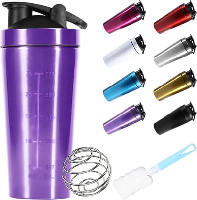Stunq® Duurzame Roestvrijstalen Shaker Fles - 960 ml met Nauwkeurige Meting
